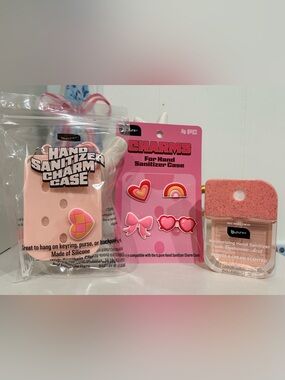 Berries & Cream Hand Sanitizer Croc Charm Set